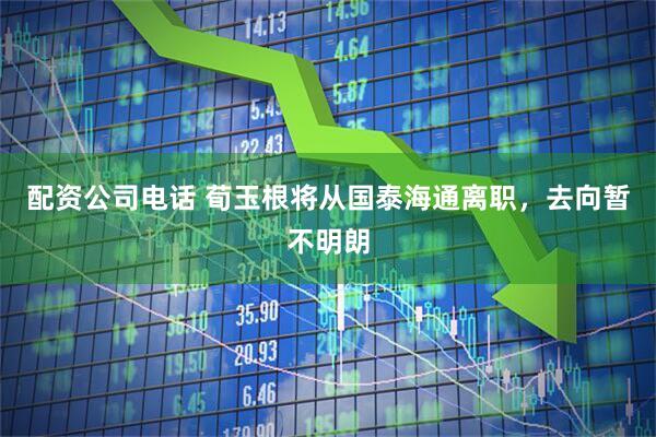 配资公司电话 荀玉根将从国泰海通离职，去向暂不明朗