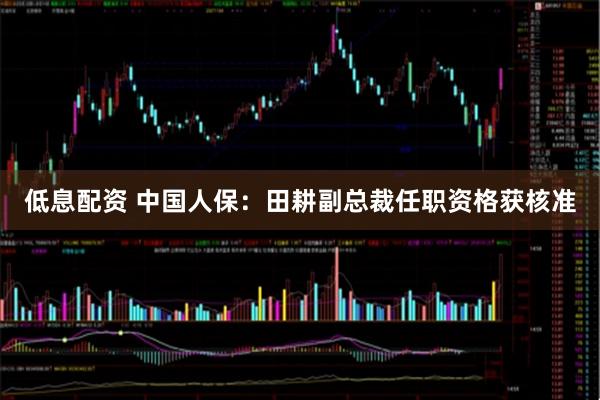 低息配资 中国人保：田耕副总裁任职资格获核准